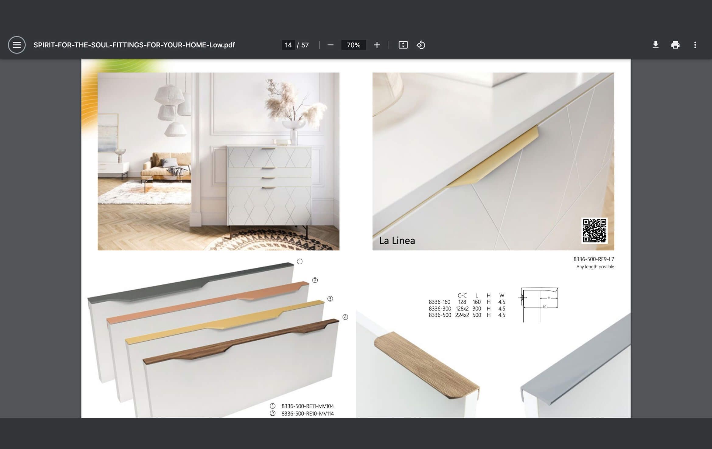 3D furniture visualization showcasing modern cabinet design with various handle options, highlighting 3D rendering and modeling techniques.