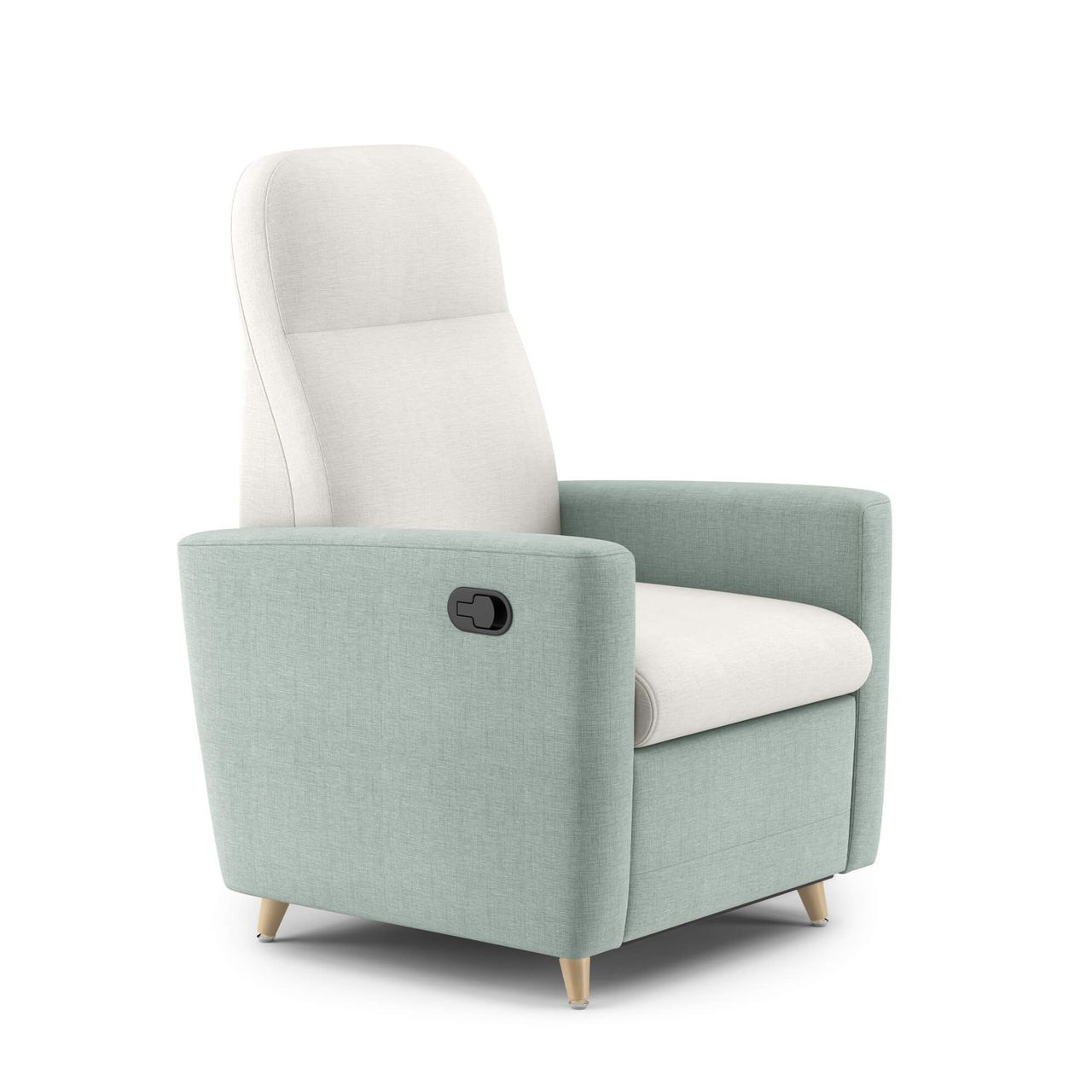 Two-Colored Armchair Silo 3D Rendering