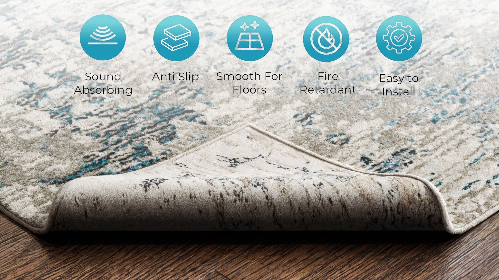 Close-up 3D Rendering of a Rug Texture