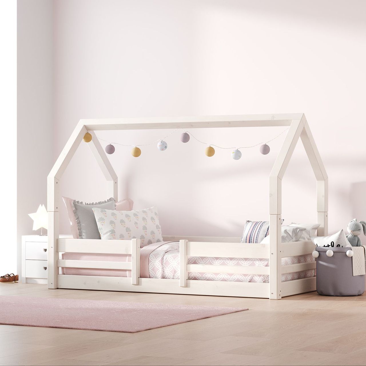 3D Rendering for Scanliving Kids Beds: White House Design Bunk