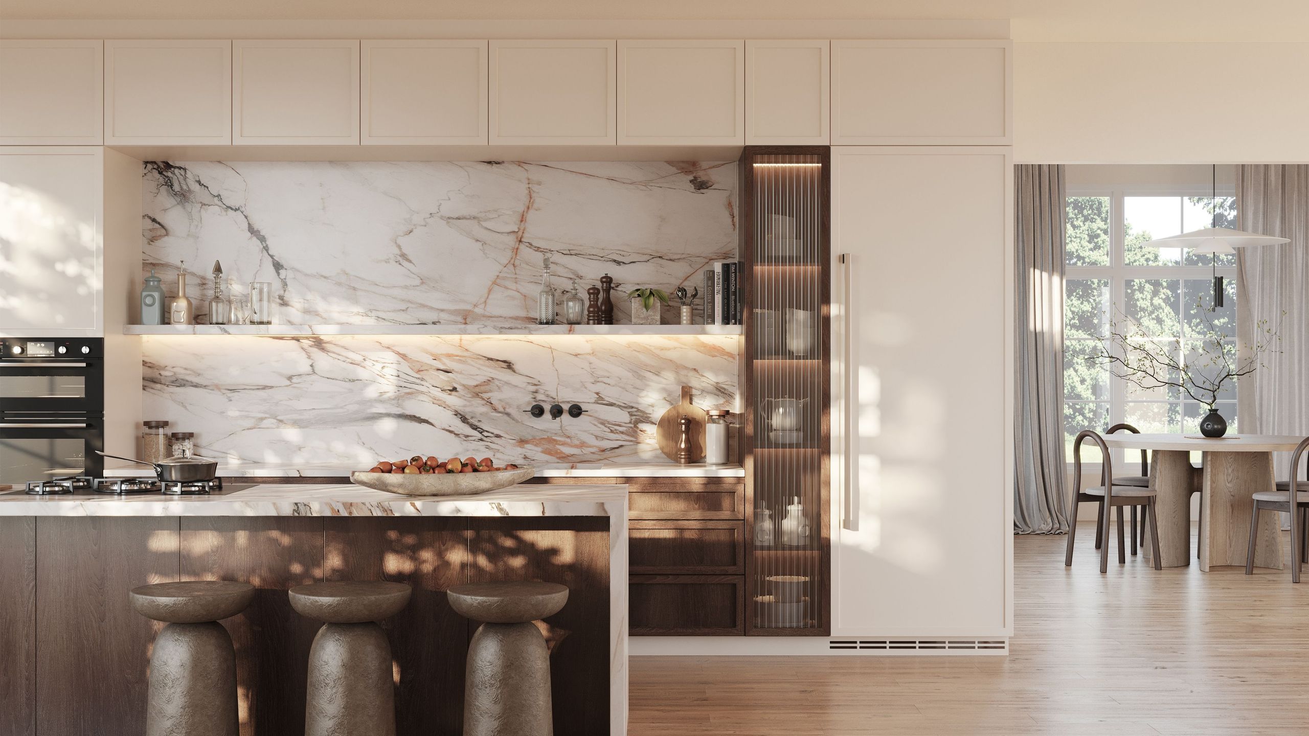 High-quality 3D Render of a Kitchen Interior