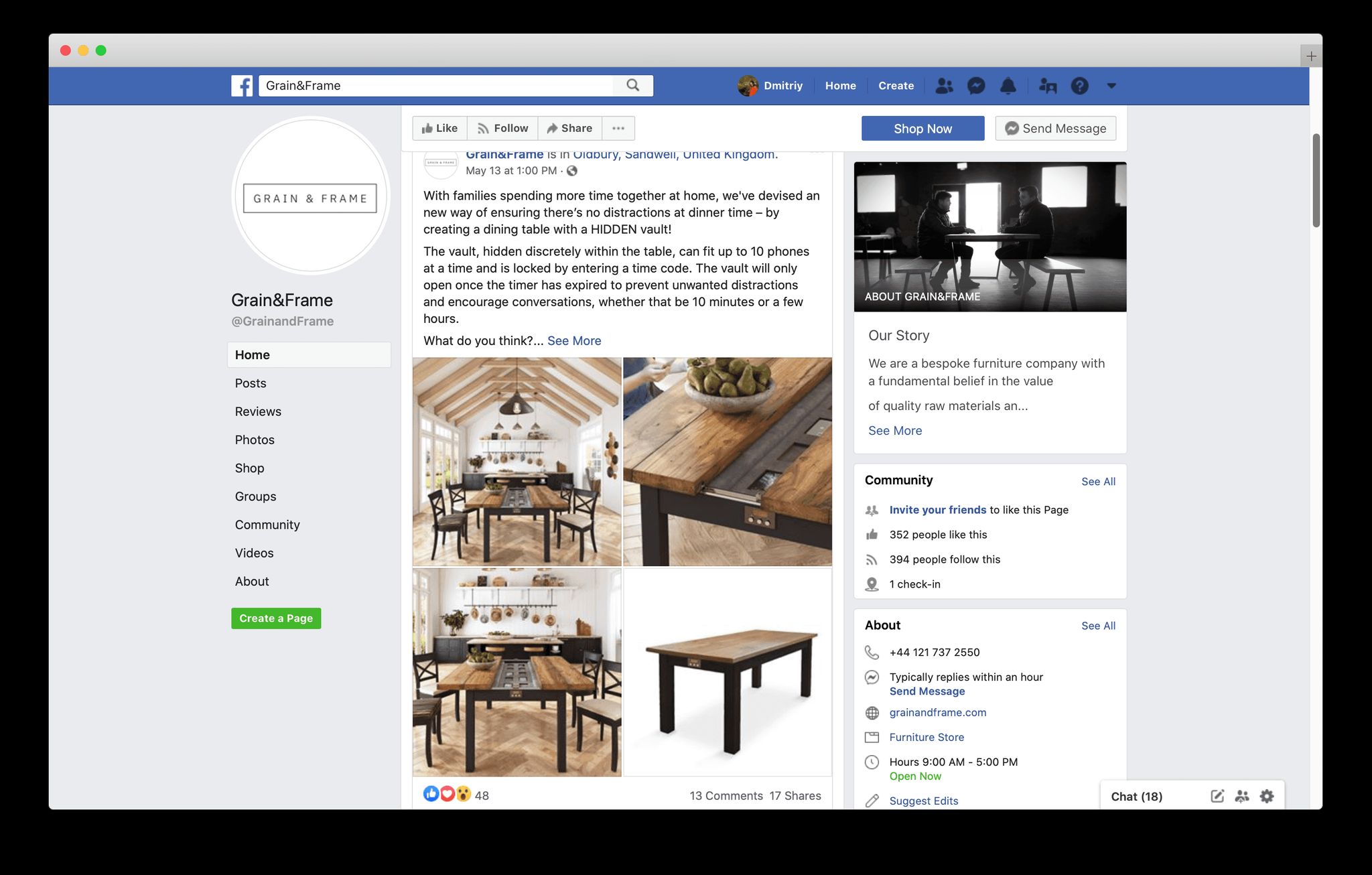 3D furniture modeling and rendering showcasing a dining table with hidden vault, 3D interior visualization, and photorealistic CGI rendering.