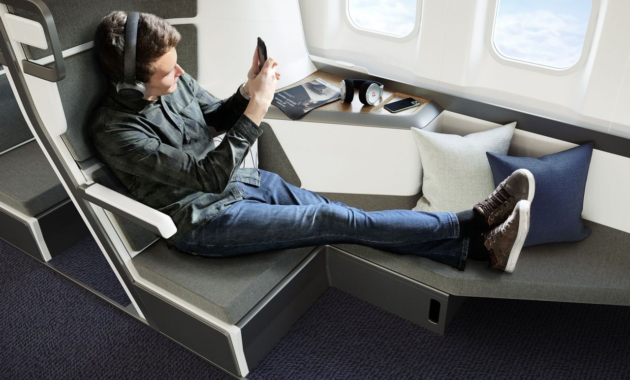 Comfy Airplane Seats 3D Visualization