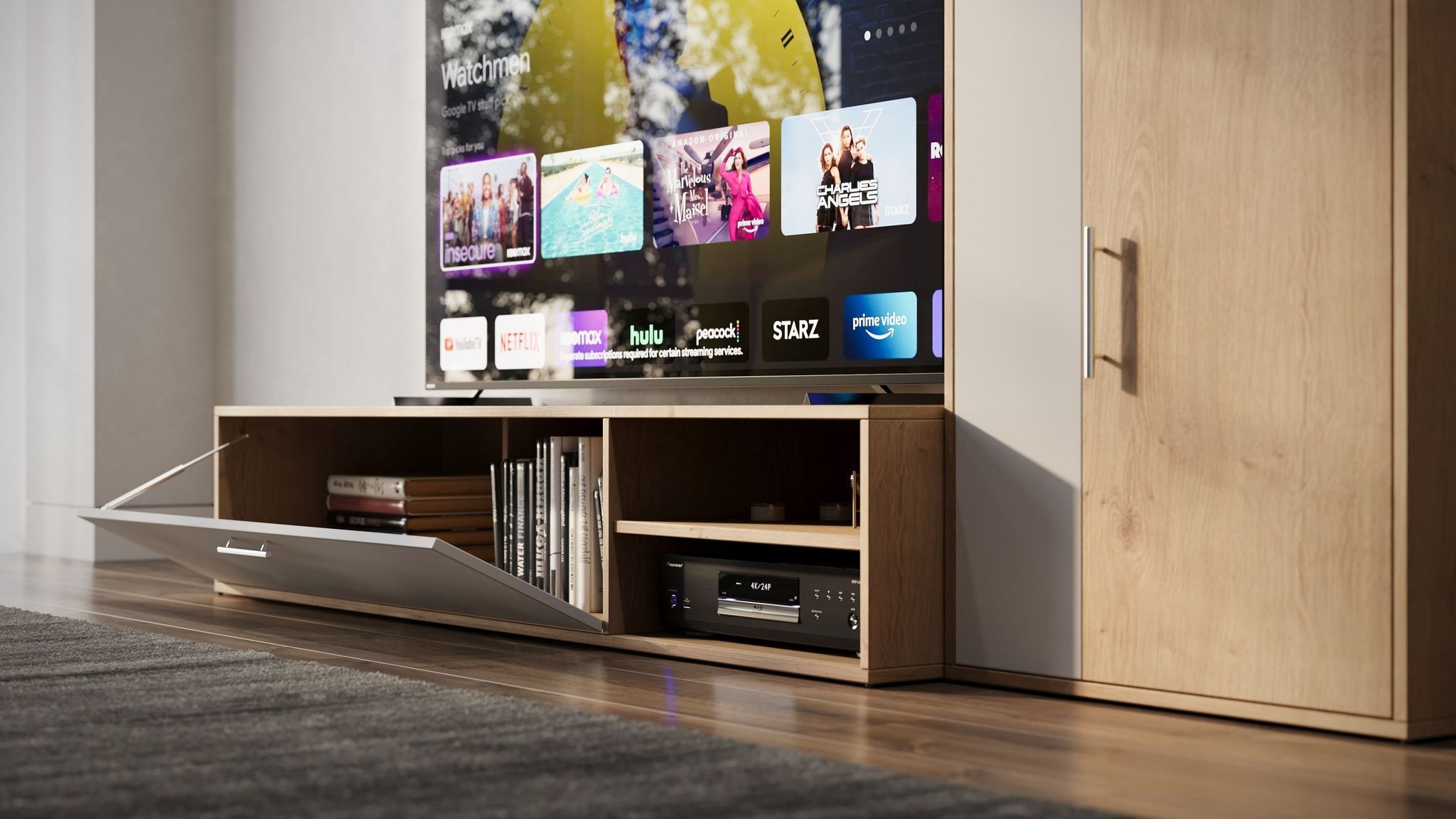 Media Console Lifestyle CGI