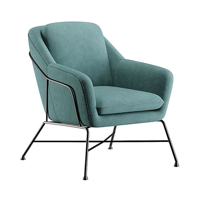 Armchair 3D Model on White Background