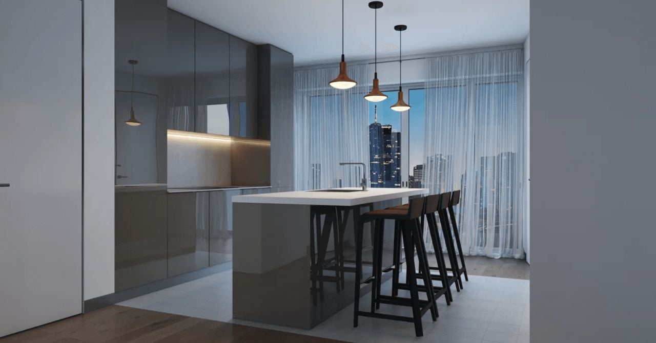 Kitchen Lights Lifestyle CG Image