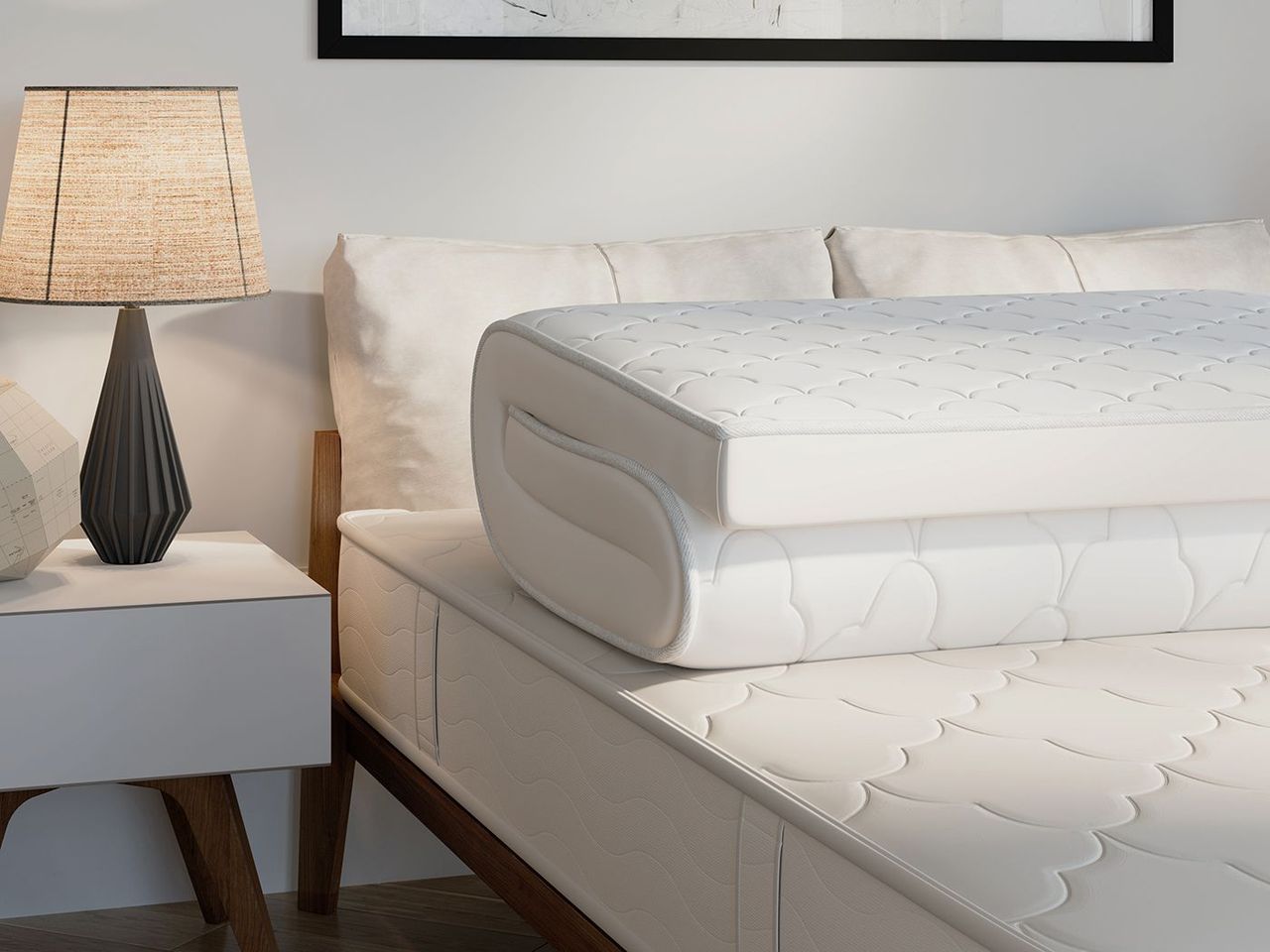 3d lifestyle with a mattress