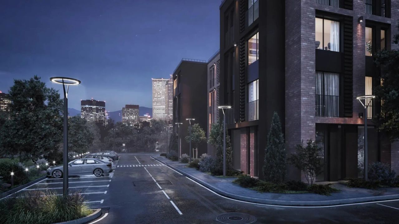 Outdoor Lights in a Photorealistic Moody Scene