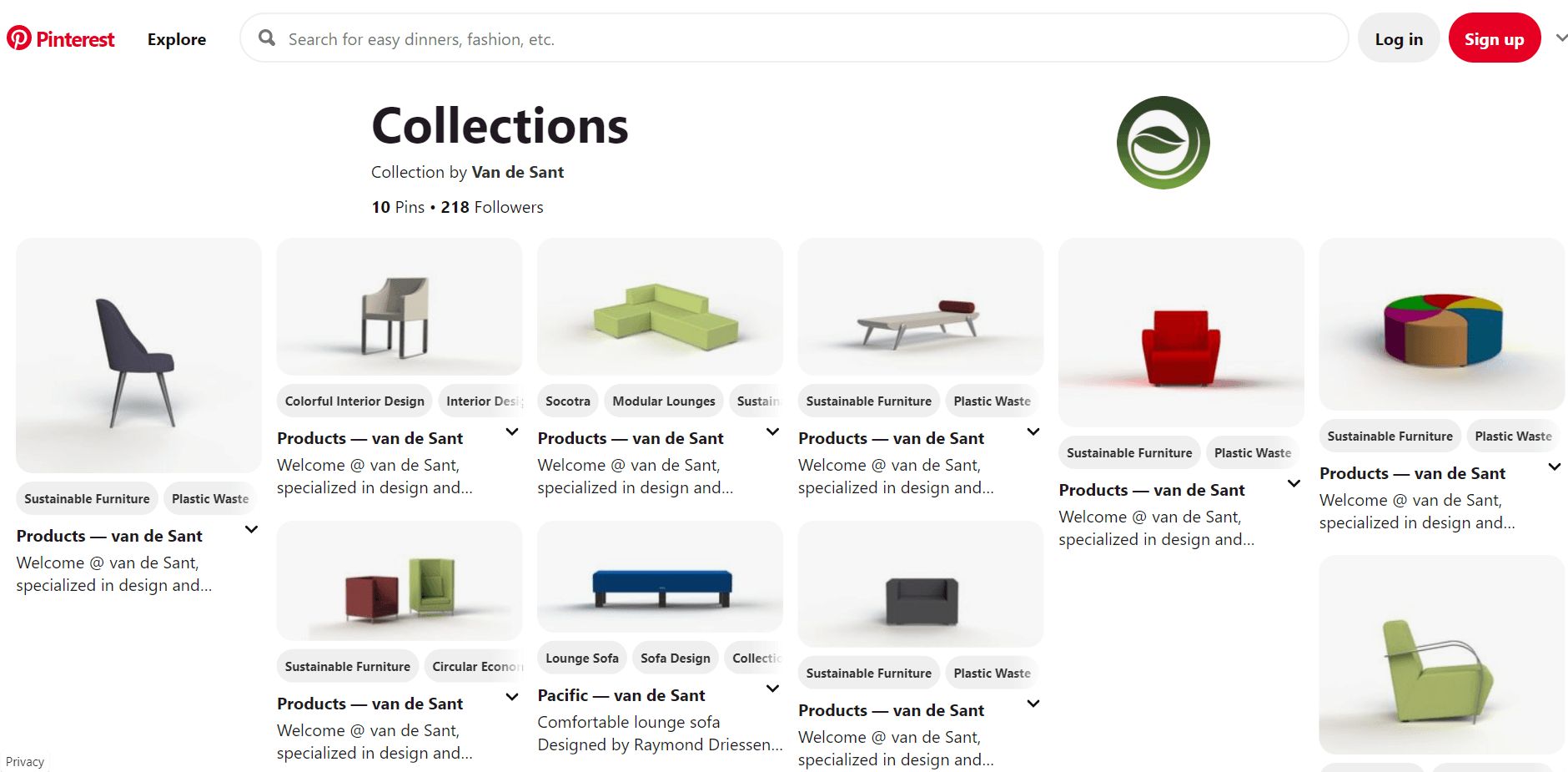 pinterest product renderings