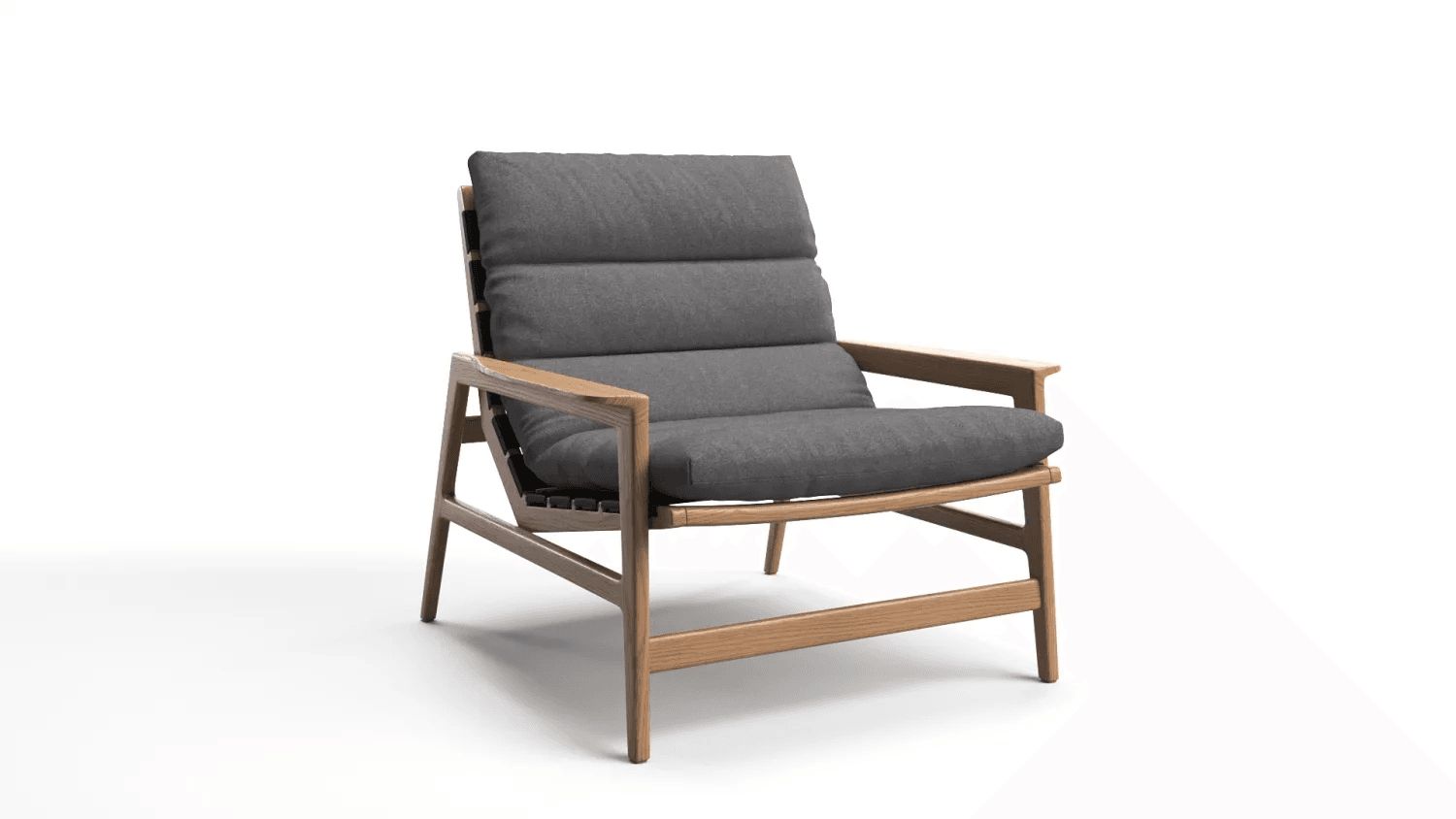 Chair 3D model in a post-production stage