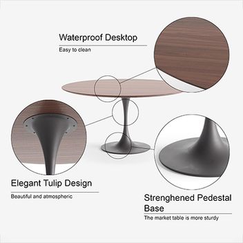 3D Visualization Showing Design Features of a Dining Table