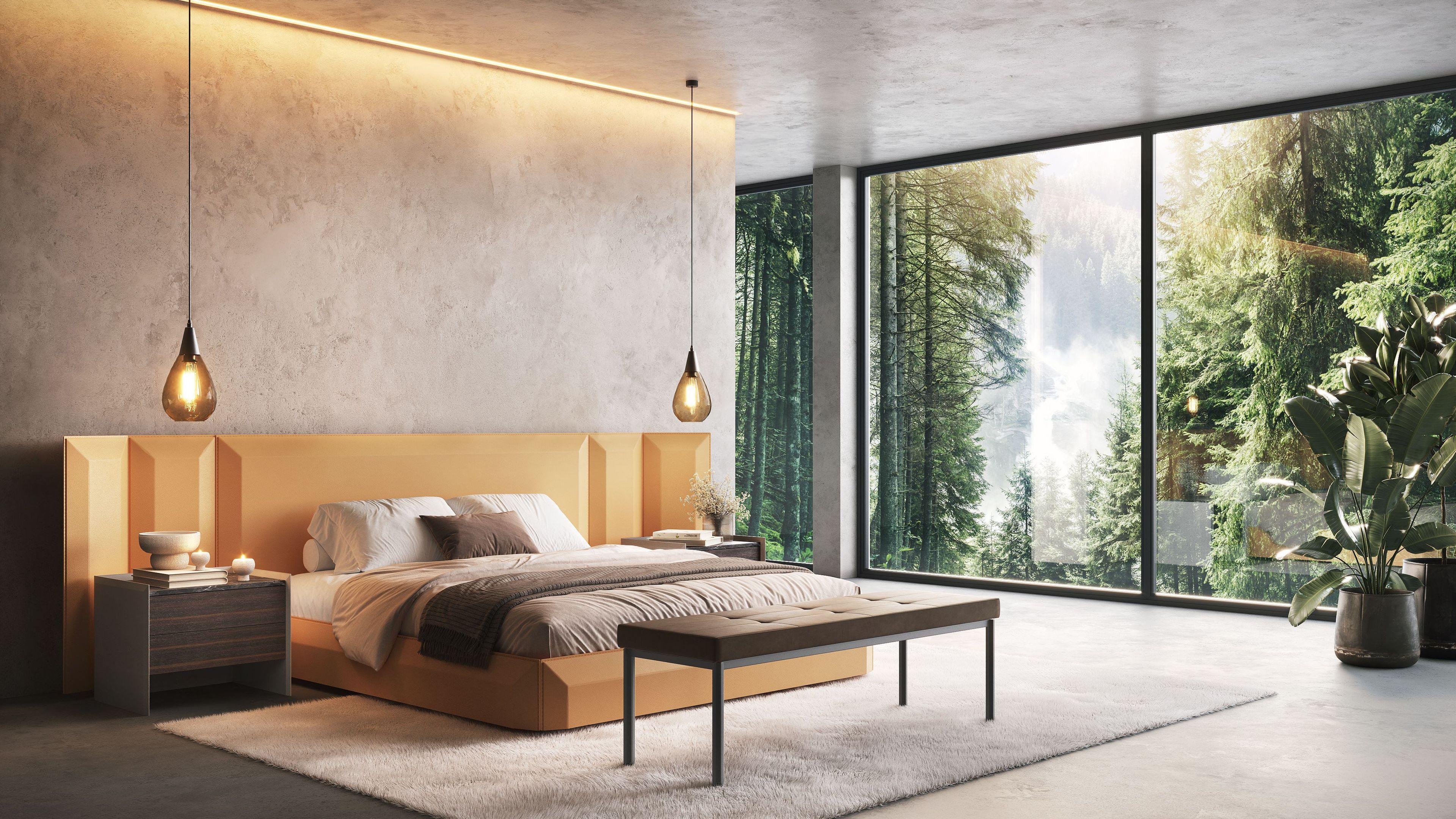 Bed Lifestyle Render