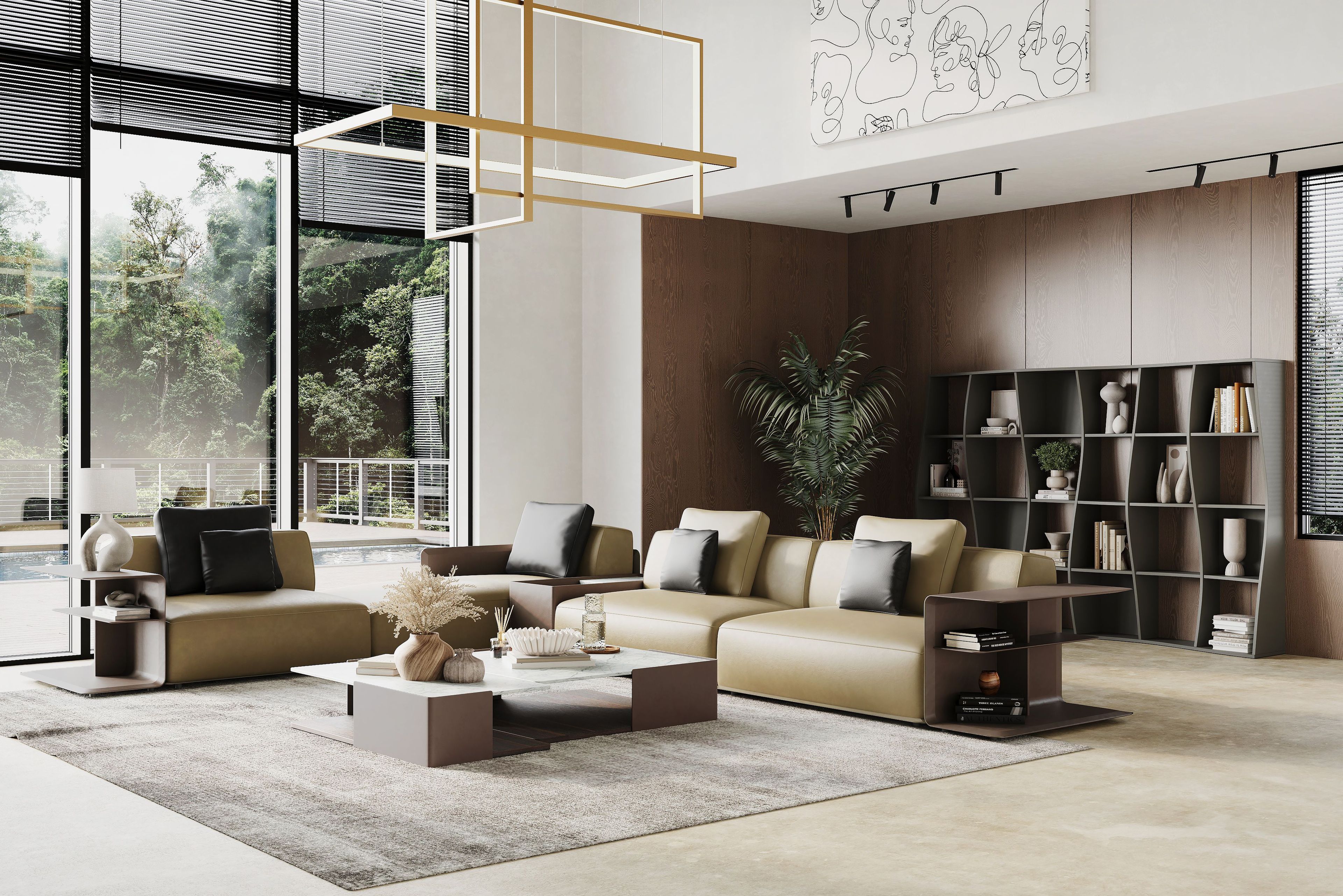 Living Room Furniture Lifestyle Render