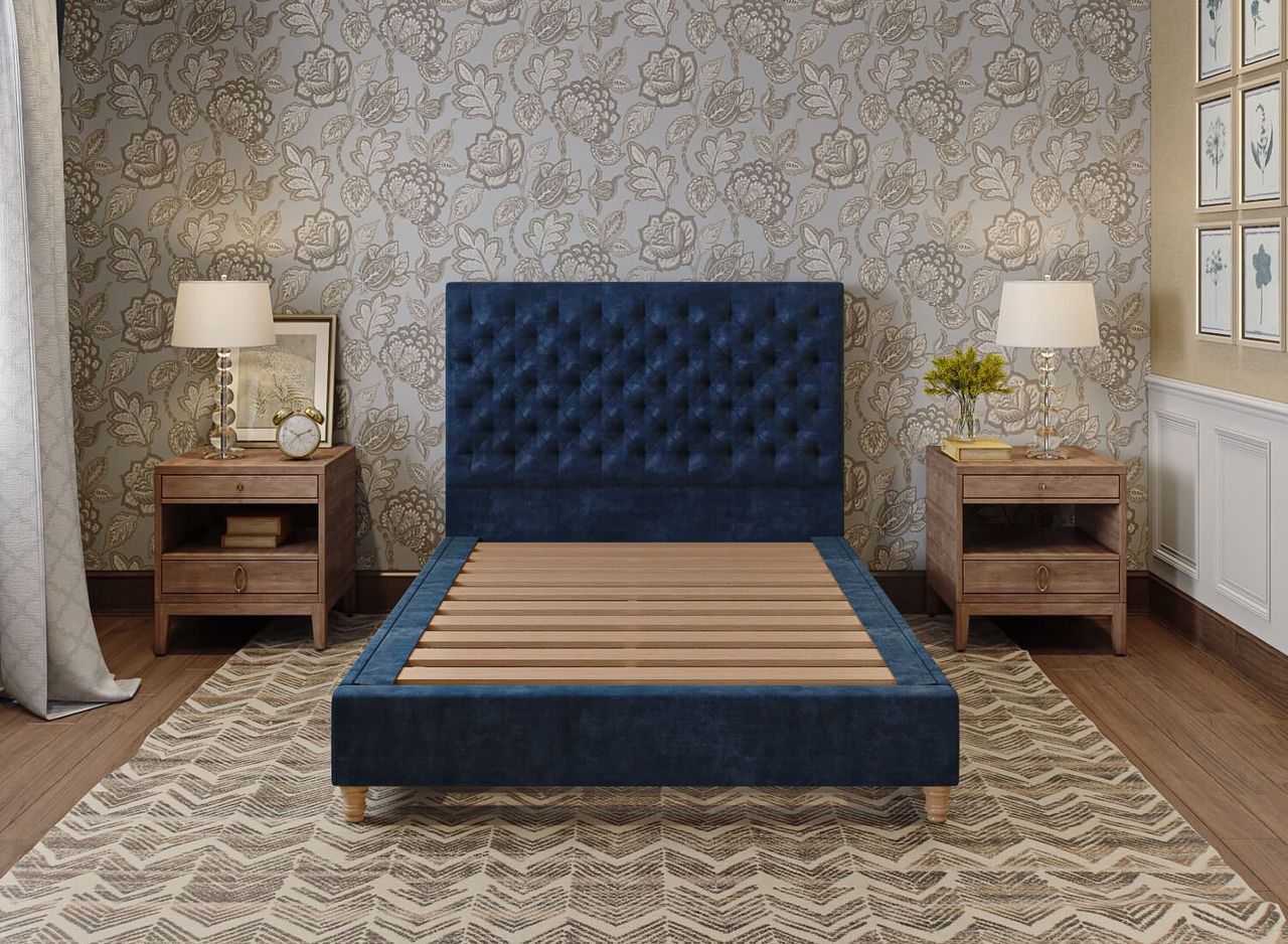 Blue Bed Product Rendering