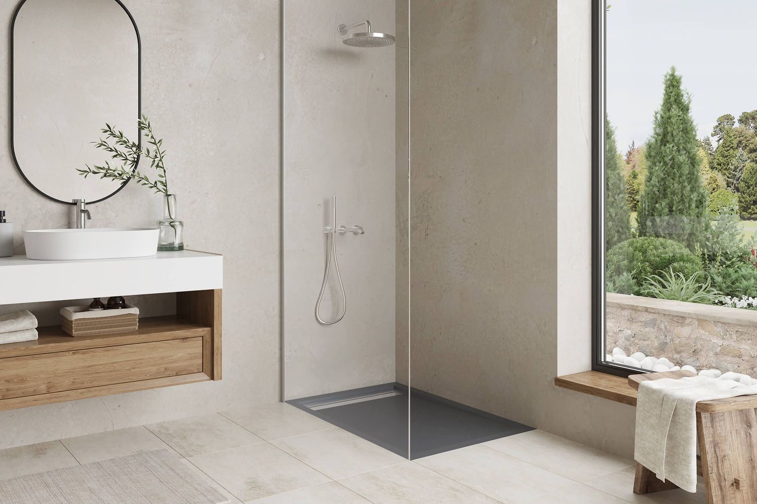 Shower Tray Lifestyle CGI
