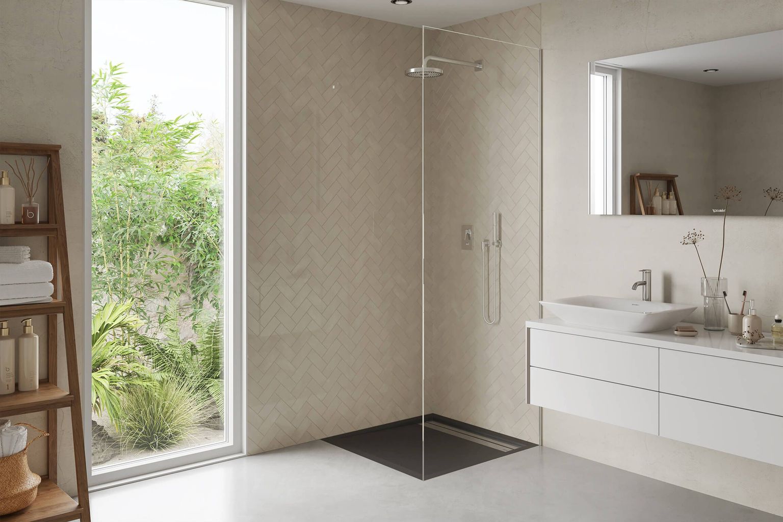 Shower Tray Lifestyle CG Image