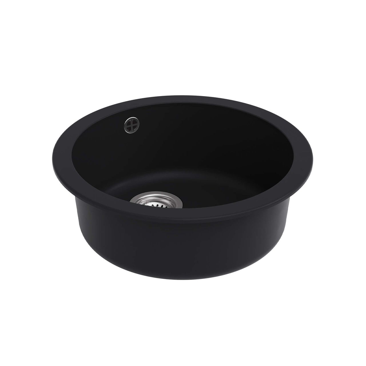 Black Round Sink Silo CGI