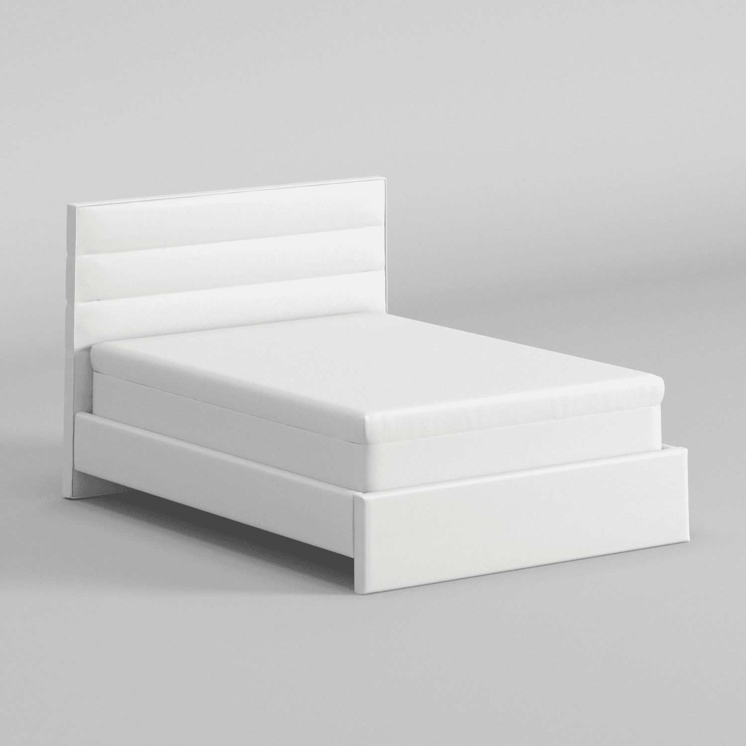 Bed 3D Model: Side View