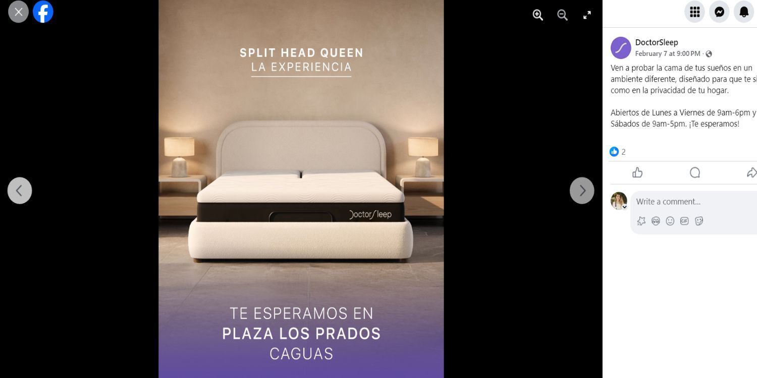 CGI for a Sleeping Furniture FB