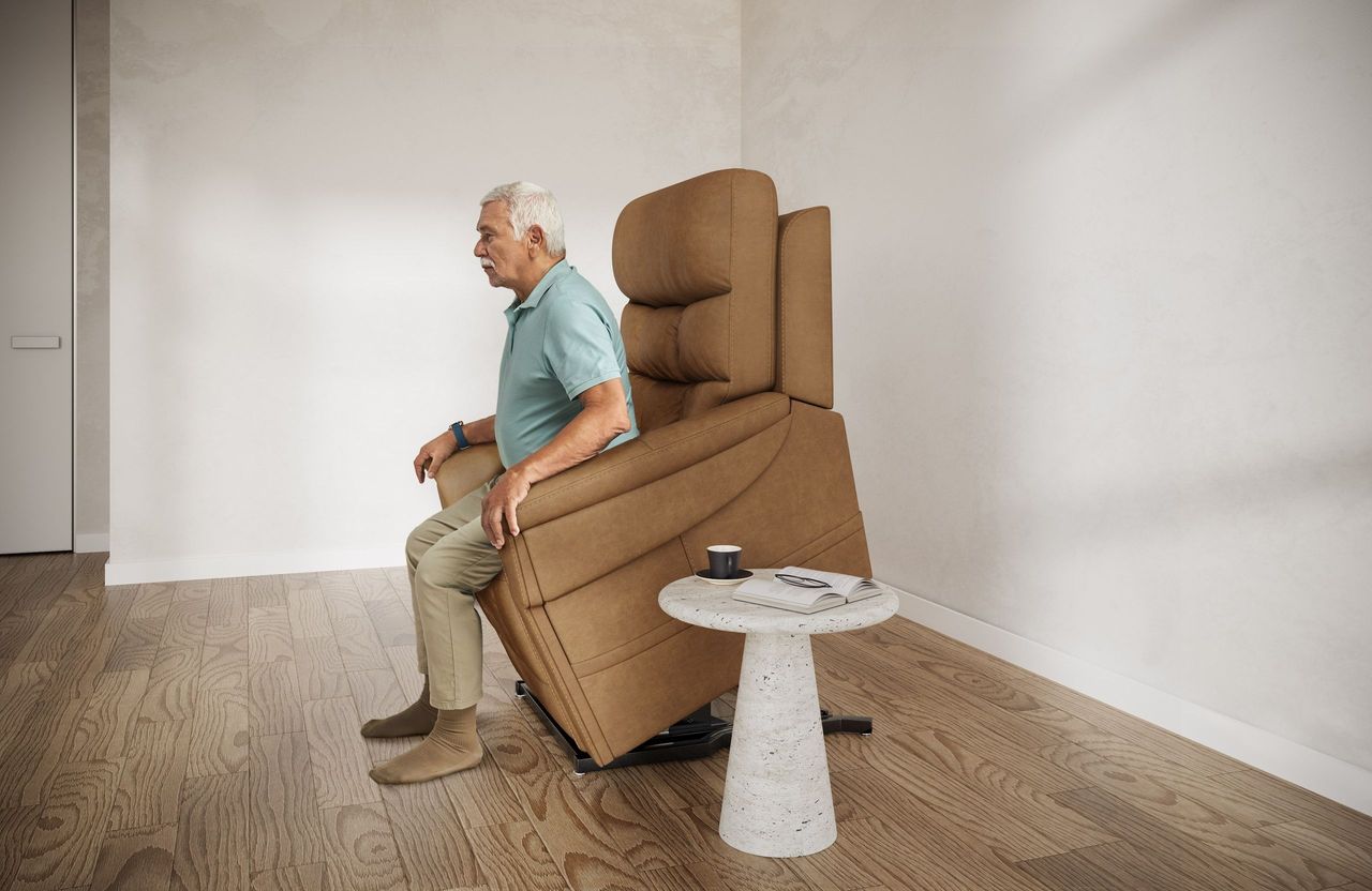 Old Man in a Lounge Chair CGI