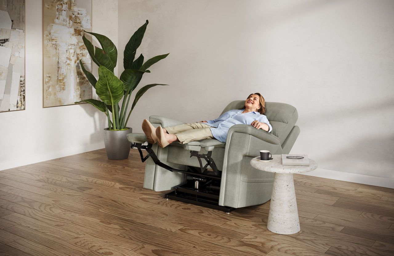 Old Lady in a Lounge Chair CG Render