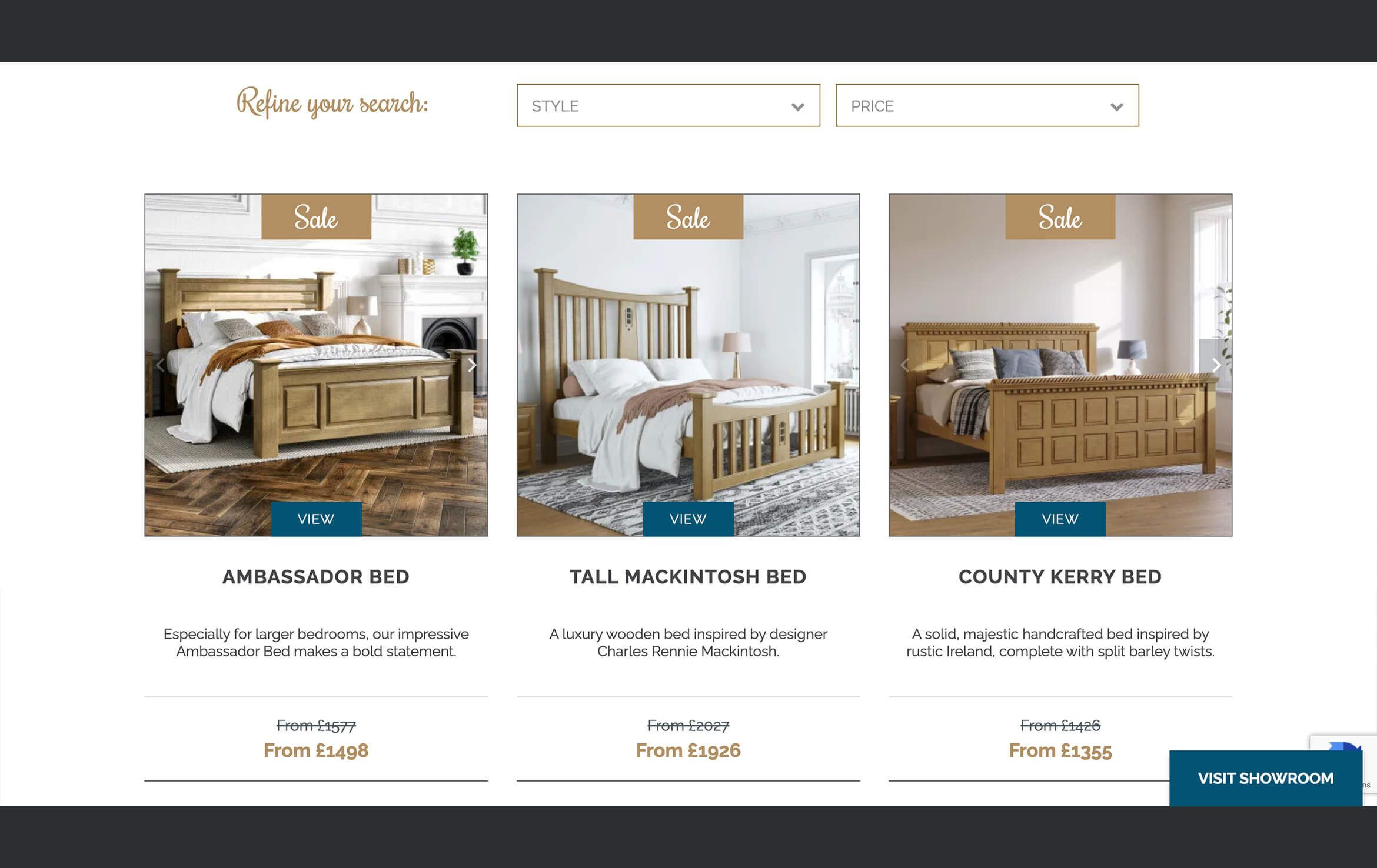 Bedroom Furniture Rendering for a Product Page