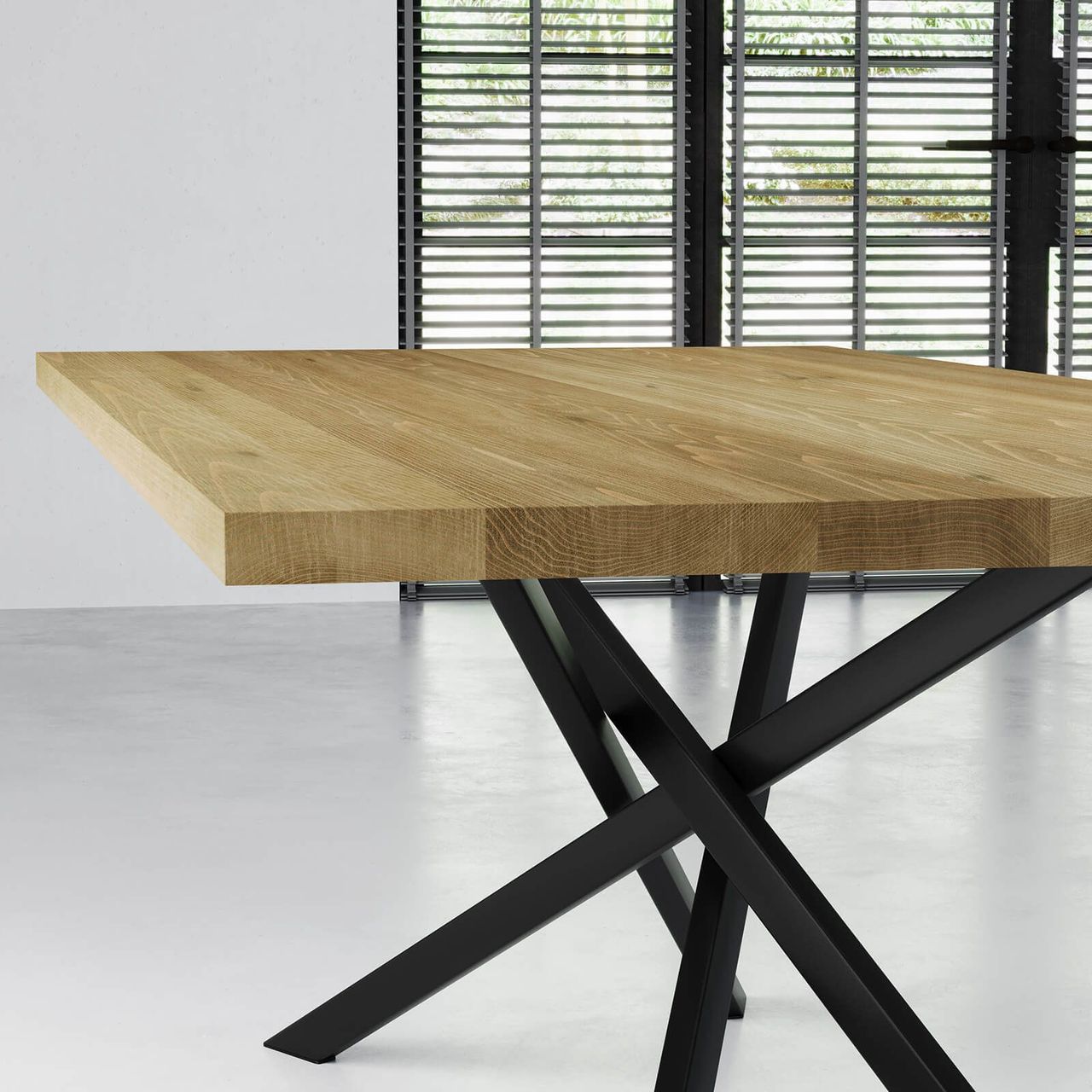 Brown Table Close-Up 3D Rendering