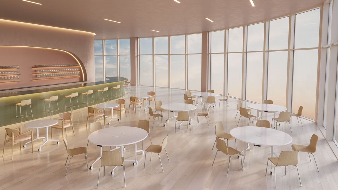 Dining Furniture Set Lifestyle CGI