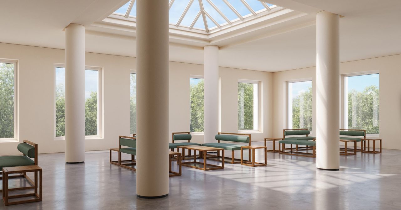 Green Bench Set Lifestyle CG Shot