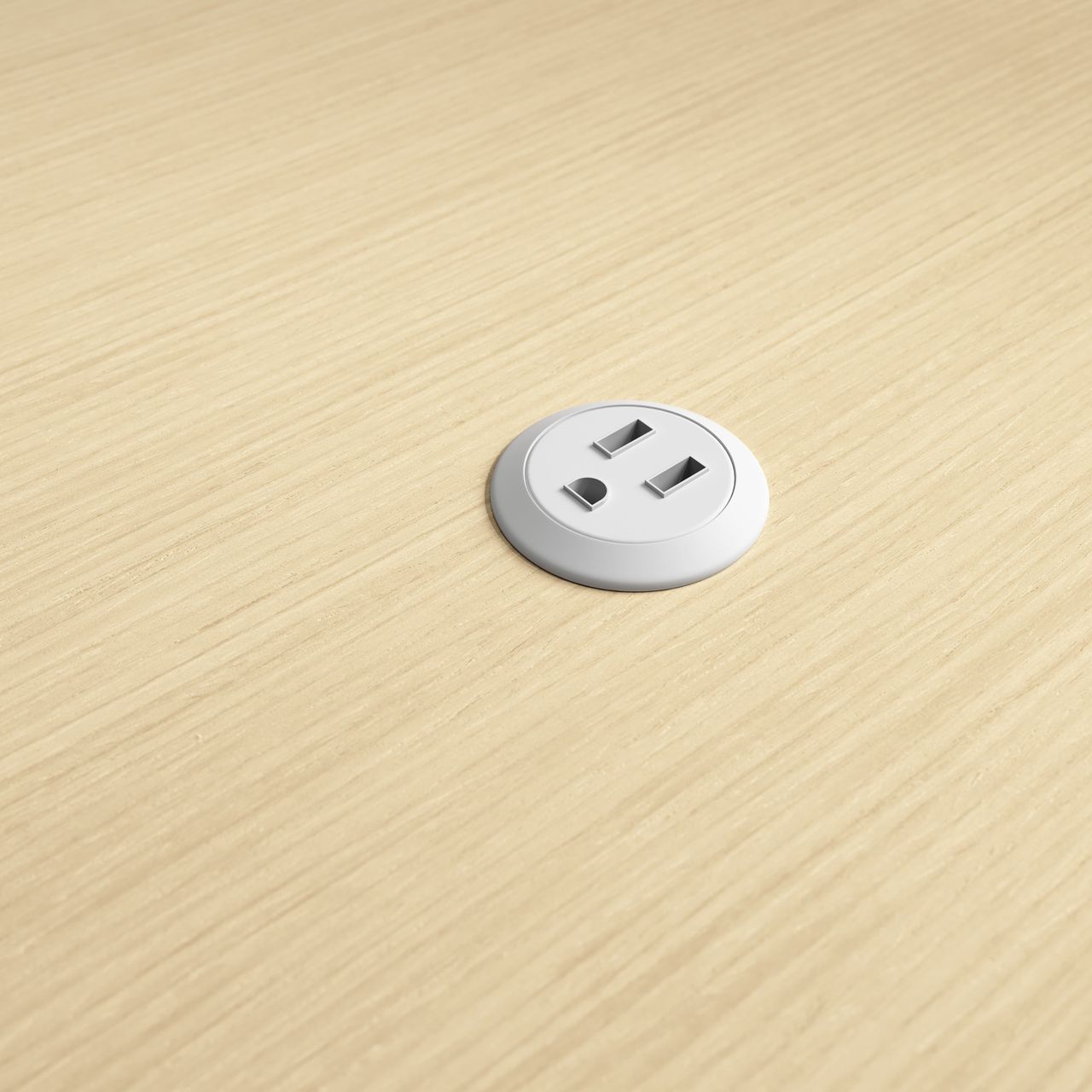White Socket Close Up Rendering