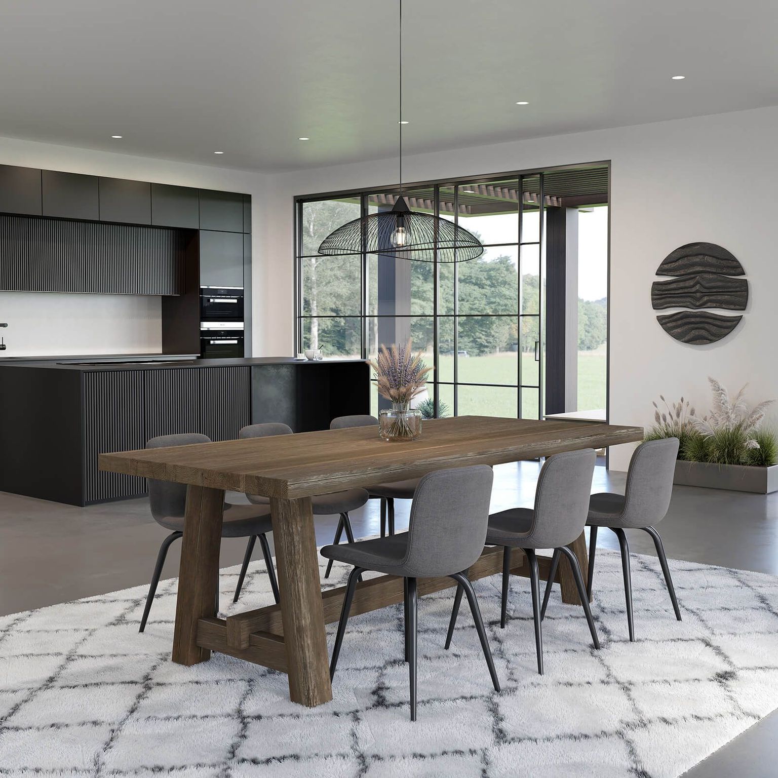 Dining Table Lifestyle Close-Up 3D Render