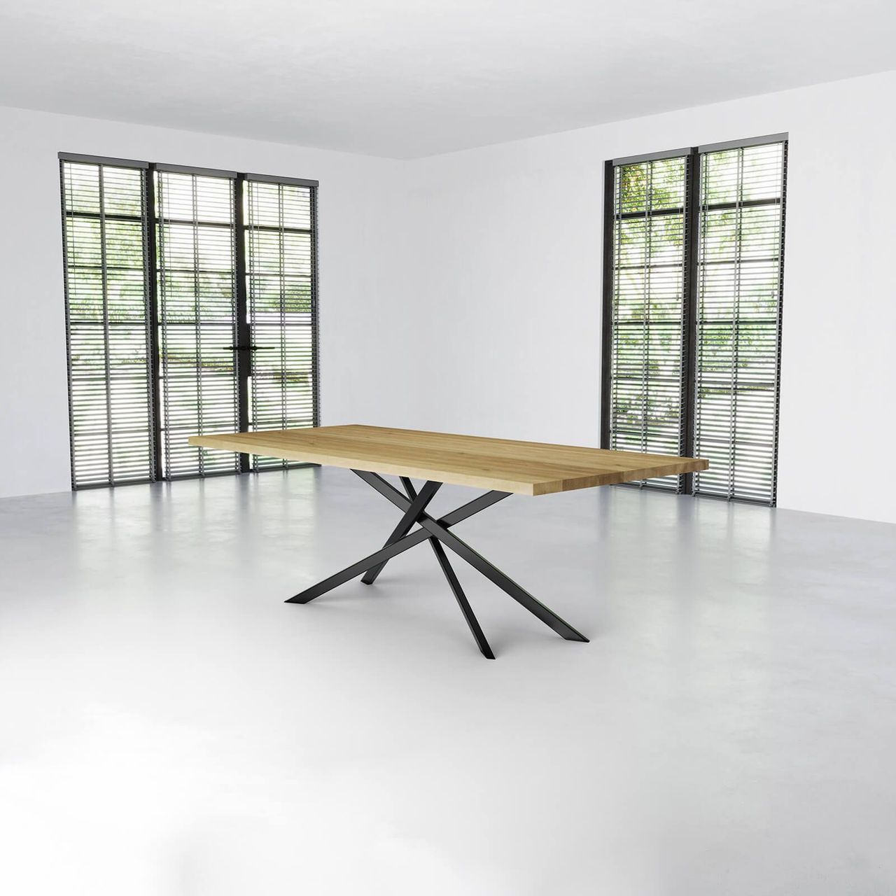 Beige Table 3D Rendering