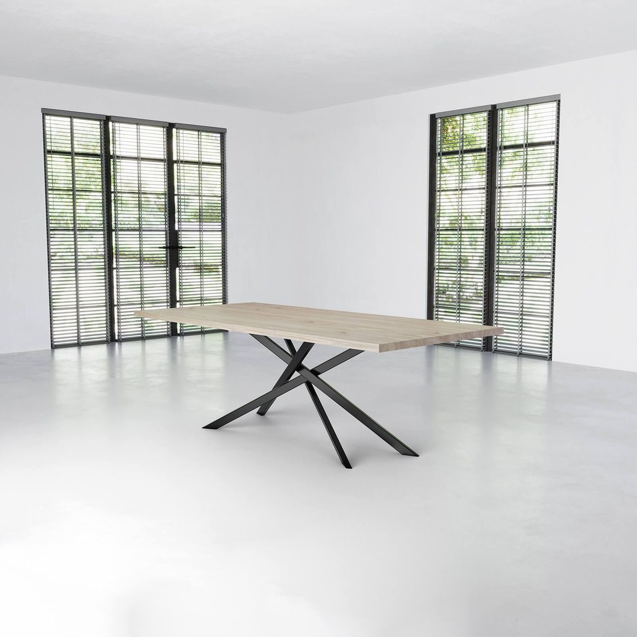 Off White Table 3D Rendering