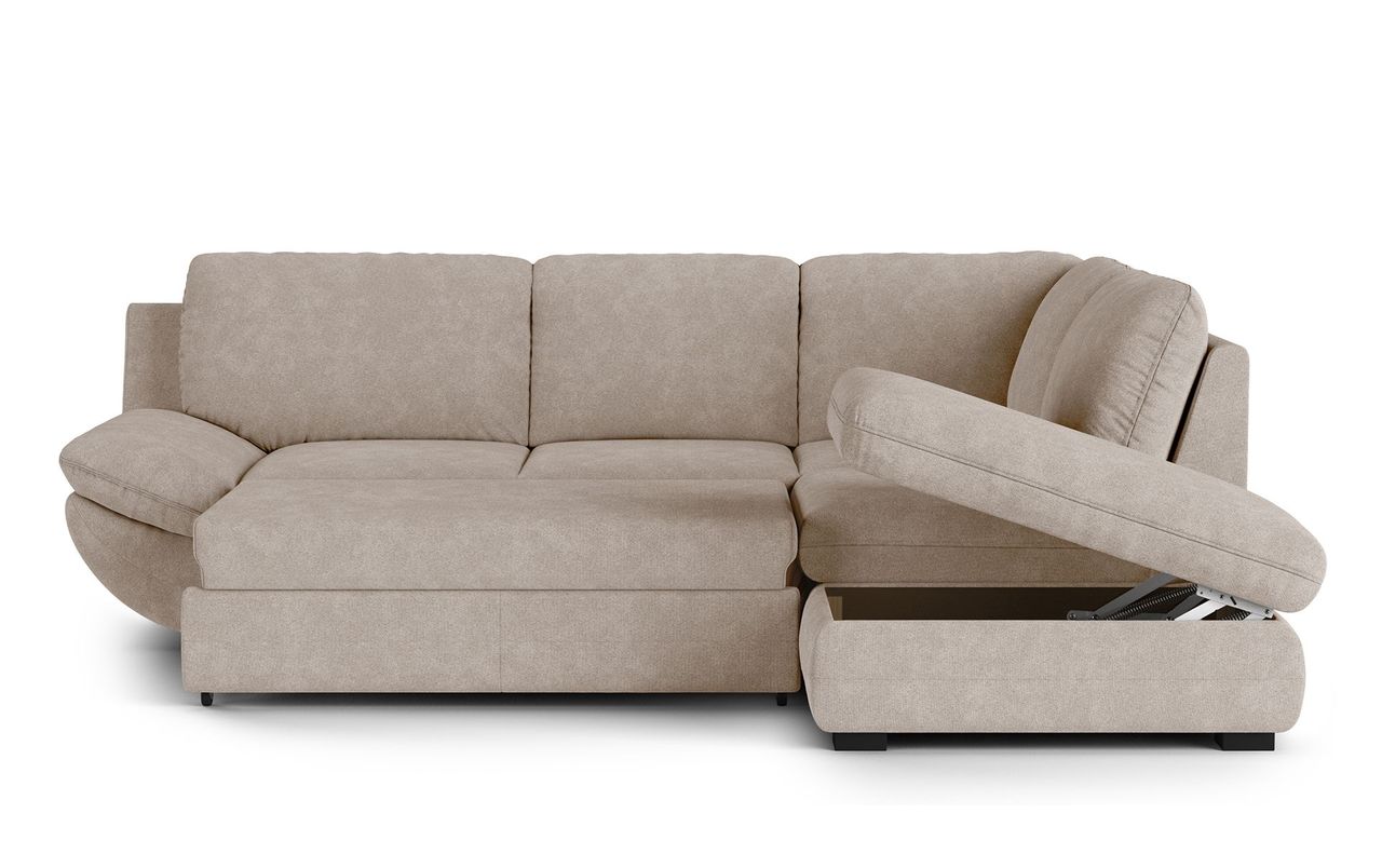 Beige Corner Sofa Silo Render