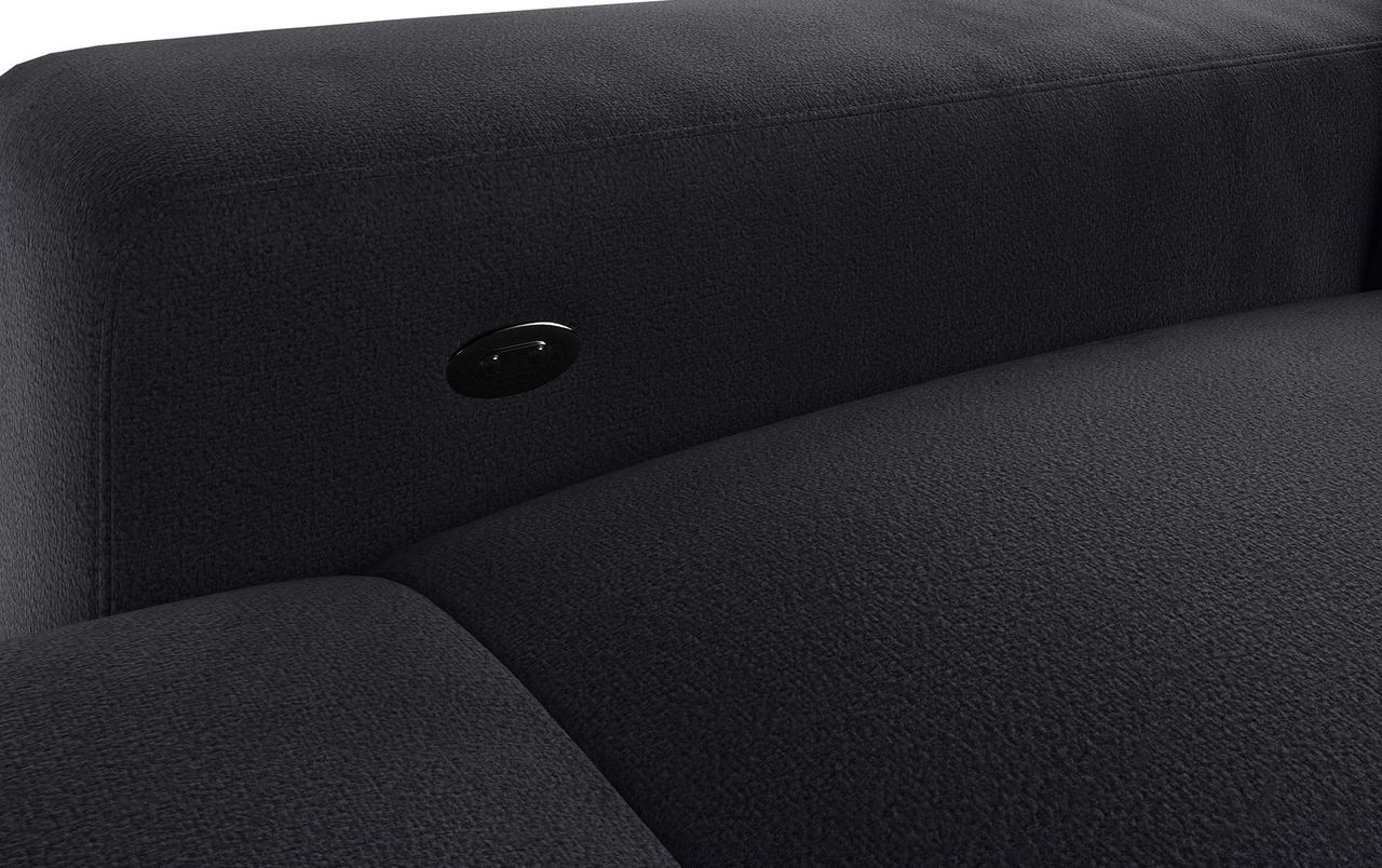Black Sofa Close Up 3D Shots