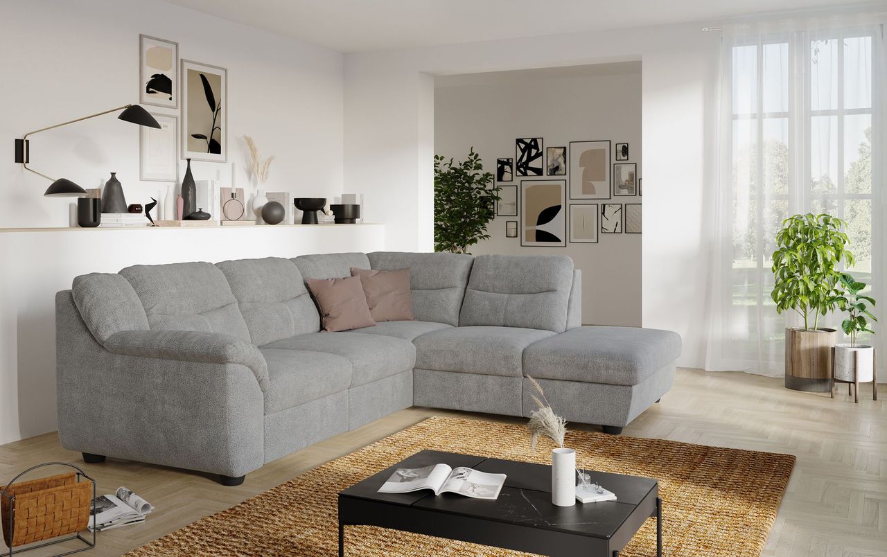 Grey Sofa Lifestyle 3D Render