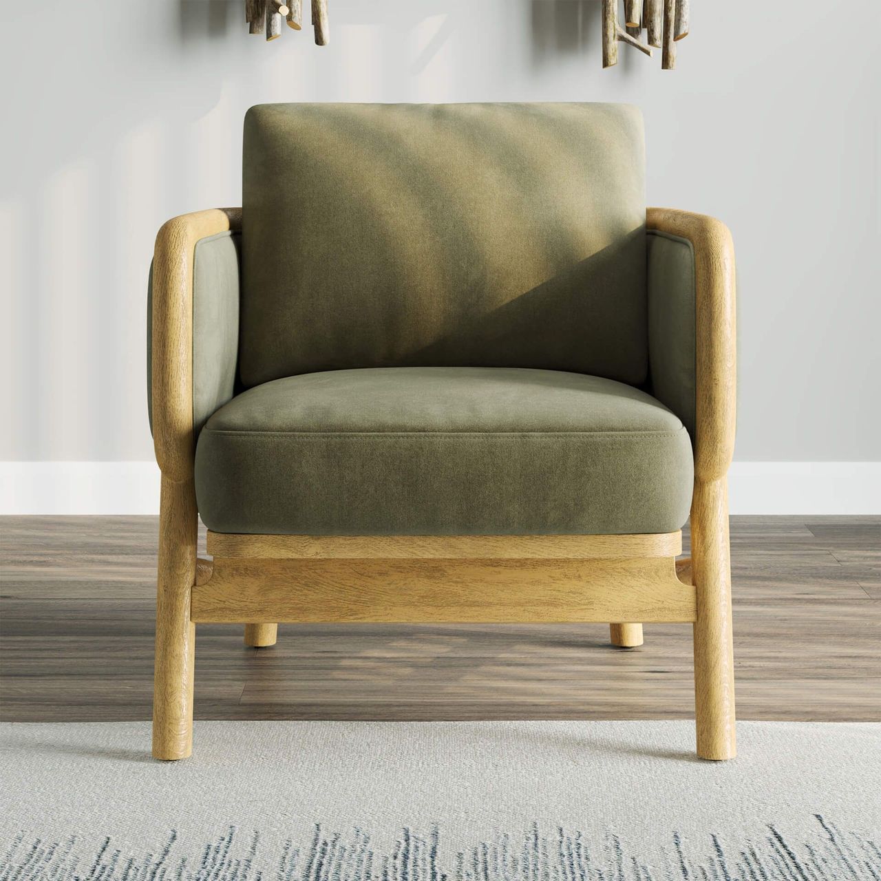 Moss Green Chair Lifestyle Rendering