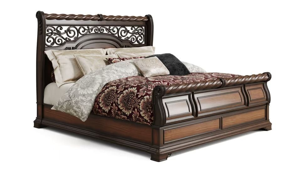 White Product Background 3D Render of a Bed