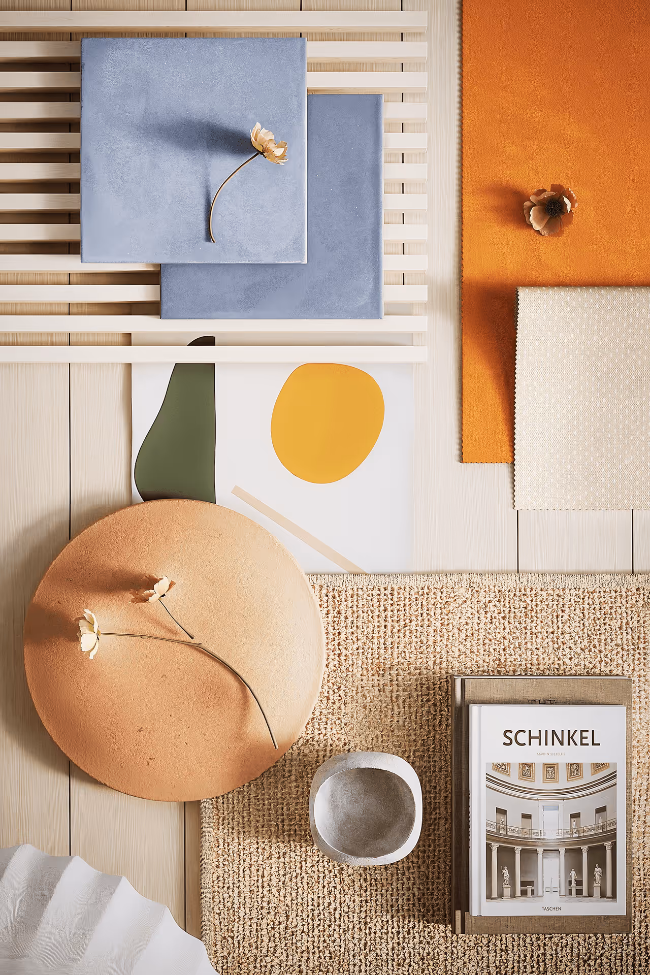 Products Flatlay 3D Render